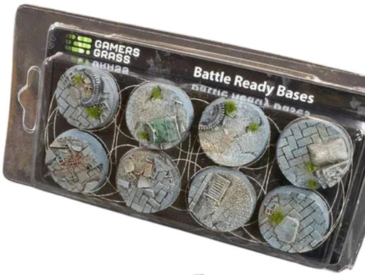 Gamers Grass - Battle Ready Bases - Urban Warfare - Round 32mm (x8)