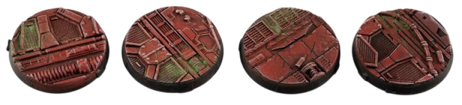 Gamers Grass Battle Ready Bases Nomad Crew Deck Round 40mm (4x)