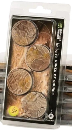 Gamers Grass Battle Ready Bases Dunes of Bourak Round 40mm (4x)