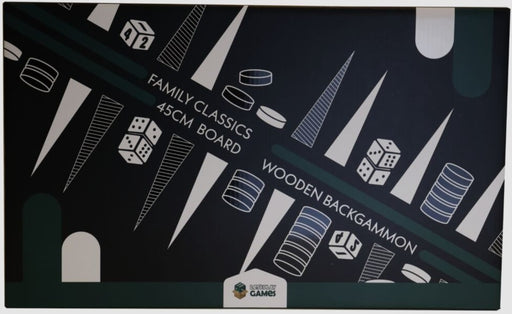 Wooden Folding Backgammon Case 45cm
