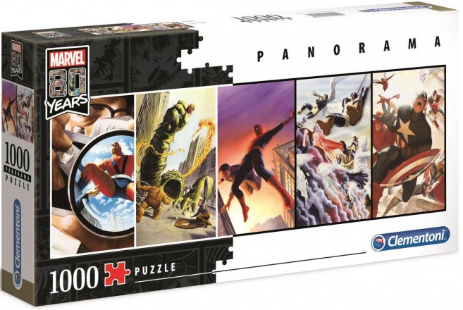 Clementoni Puzzle Marvel 80th Anniversary Panorama Puzzle 1,000 pieces Puzzle