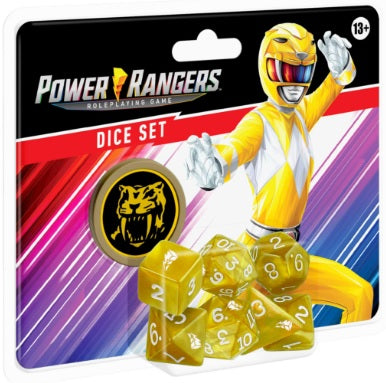 Power Rangers RPG Dice Set Yellow (Set of 7)