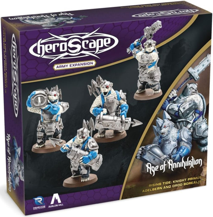 Heroscape Rising Tide Knight Primus Adelbern and Ordo Borealis Army Expansion