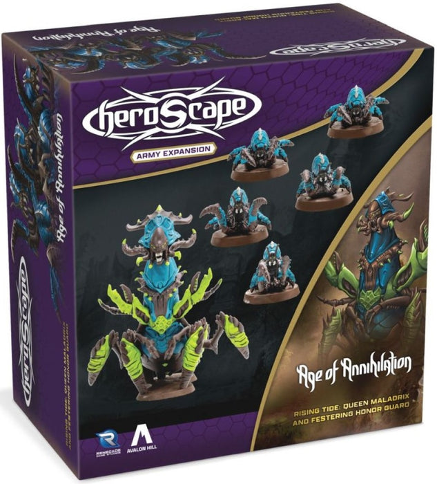 Heroscape Rising Tide Queen Maladrix and Festering Honor Guard Army Expansion