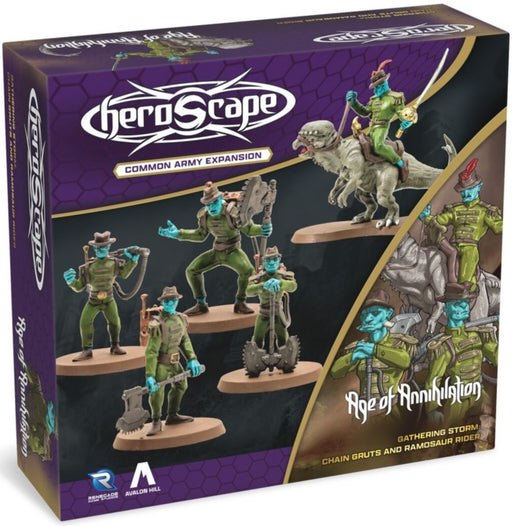 Heroscape Chain Gruts and Ramosaur Rider Army Expansion