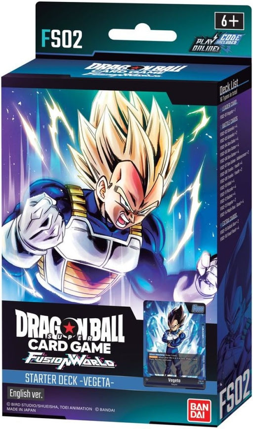 Dragon Ball Super Card Game Fusion World Starter Deck Display Vegeta
