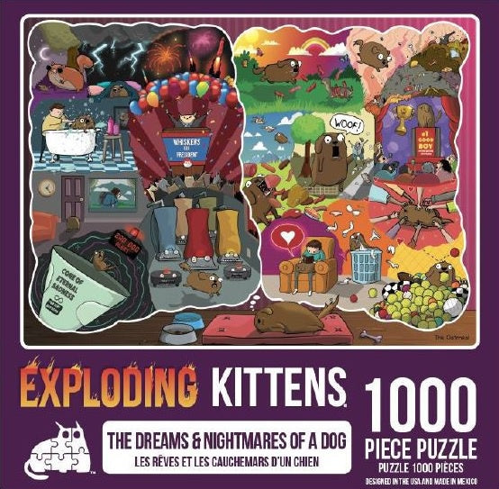 Exploding Kittens Puzzle The Dreams & Nightmares of a Dog 1,000 pieces