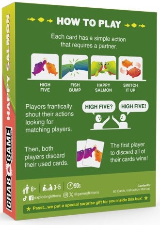 Grab & Game - Happy Salmon (By Exploding Kittens)