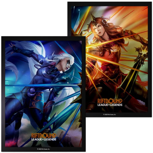 Riftbound League of Legends TCG Sleeves Vendetta Diana vs Leona