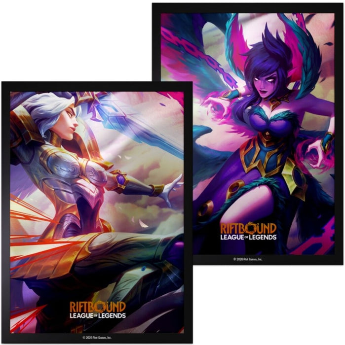Riftbound League of Legends TCG Sleeves Vendetta Kayle vs Morgana