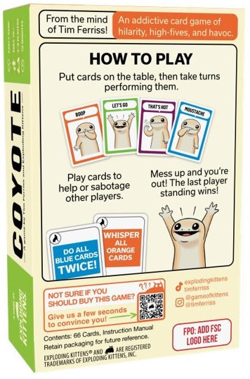 Coyote Small Box (By Exploding Kittens)