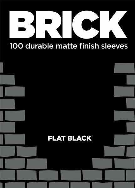 Legion Brick Flat Black Matte Sleeves (100)