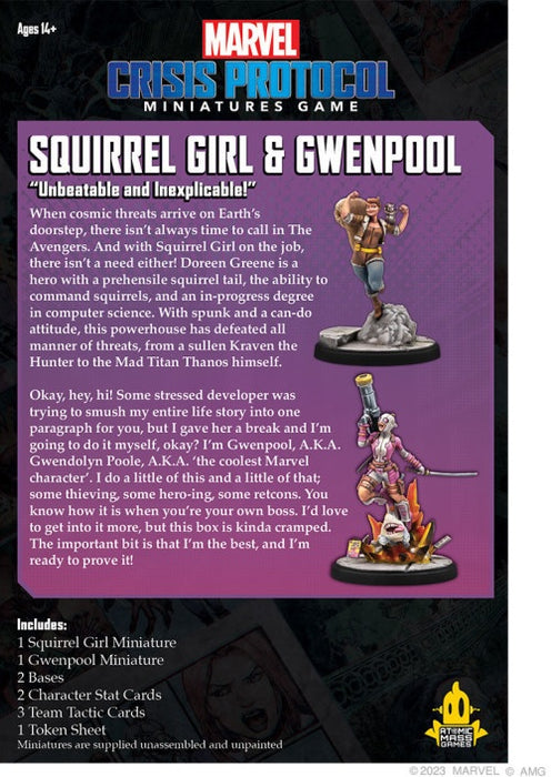 Marvel Crisis Protocol Squirrel Girl & Gwenpool