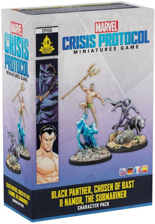Marvel Crisis Protocol Miniatures Game Black Panther, Chosen of Bast & Namor Pre Order