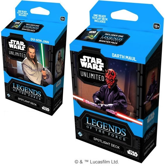 Star Wars Unlimited Legends of the Force Spotlight Deck Set of 2