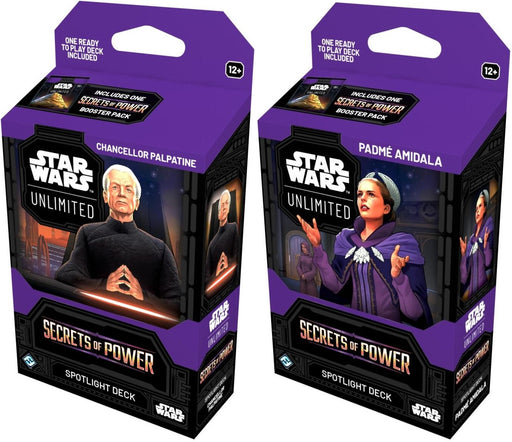 Star Wars Unlimited Secrets of Power Spotlight Deck Set of 2