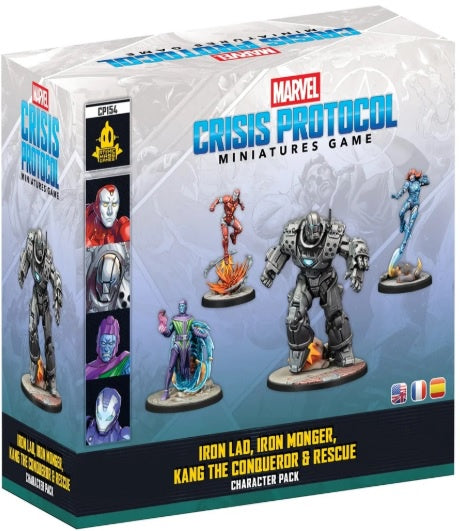 Marvel Crisis Protocol Iron Lad, Iron Monger, Kang the Conqueror & Rescue