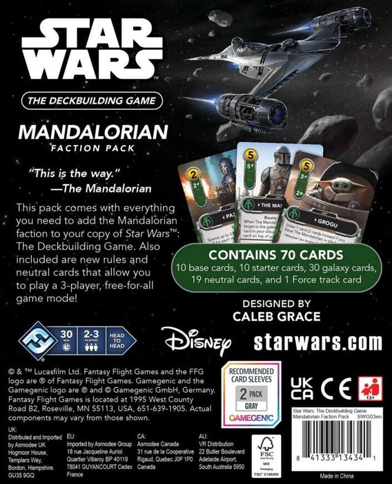 Star Wars The Deckbuilding Game Mandalorian Faction Pack (expansion)