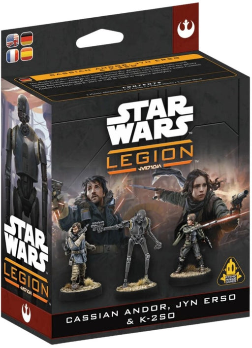 Star Wars Legion Cassian Andor, Jun Erso & K-2SO