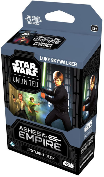 Star Wars Unlimited Ashes of the Empire Spotlight Deck Luke Skywalker Pre Order