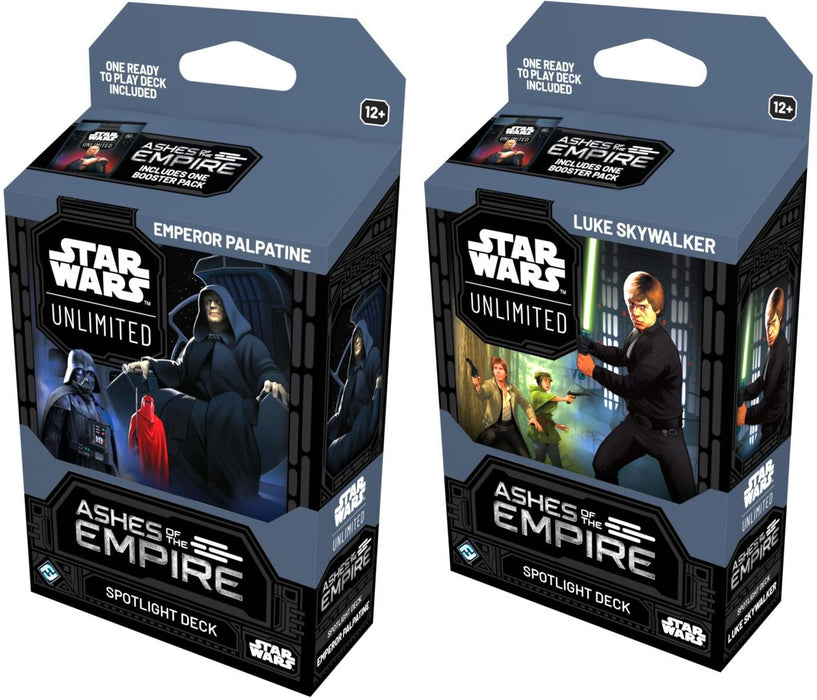 Star Wars Unlimited Ashes of the Empire Spotlight Deck Set of 2 Pre Order