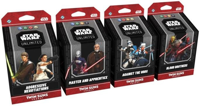 Star Wars Unlimited Twin Suns Deck Set of 4
