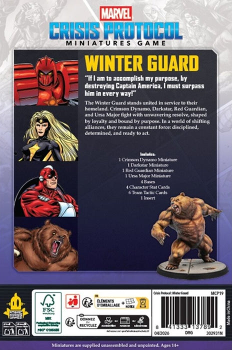 Marvel Crisis Protocol Winter Guard Affiliation Pack