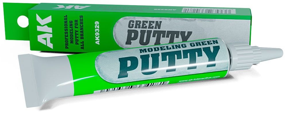 AK Interactive Modelling Green Putty High Quality 20ml