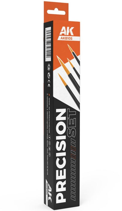 AK Interactive - Brushes - Precision Brushes Set (4 Brushes)