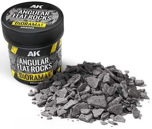 AK Interactive Dioramas Angular Flat Rocks 100ml