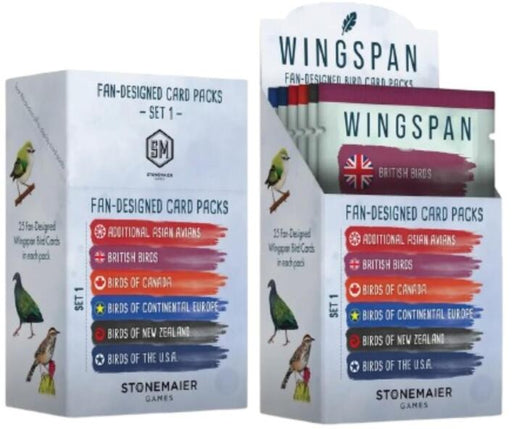 Wingspan Fan Designed Pack Retailer Display Set 1