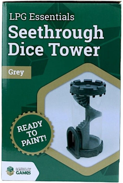 LPG Seethrough Dice Tower Grey