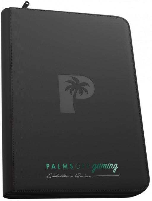 Palms Off Gaming Collector's Series TOP LOADER Zip Binder CLEAR (216 Capacity) BLACK
