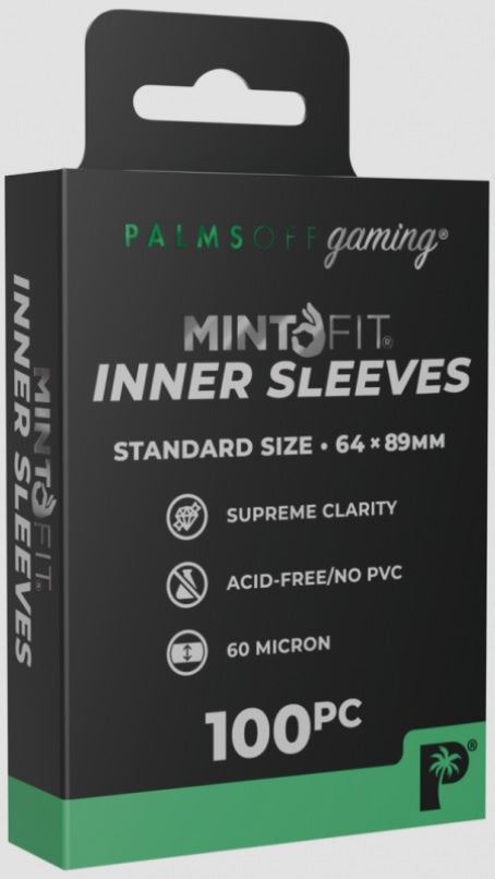 Palms Off Gaming MintFit Inner Sleeves Standard Size 100pc