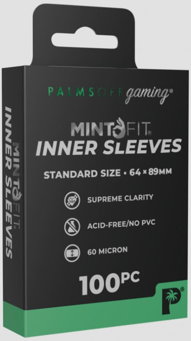 Palms Off Gaming MintFit Inner Sleeves Standard Size 100pc