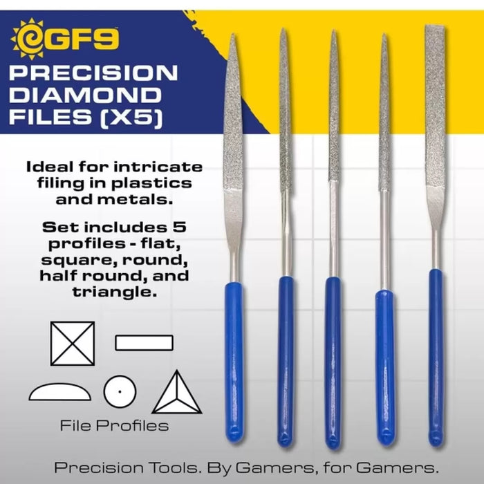 Precision Hobby Tools - Precision Diamond Files (5)