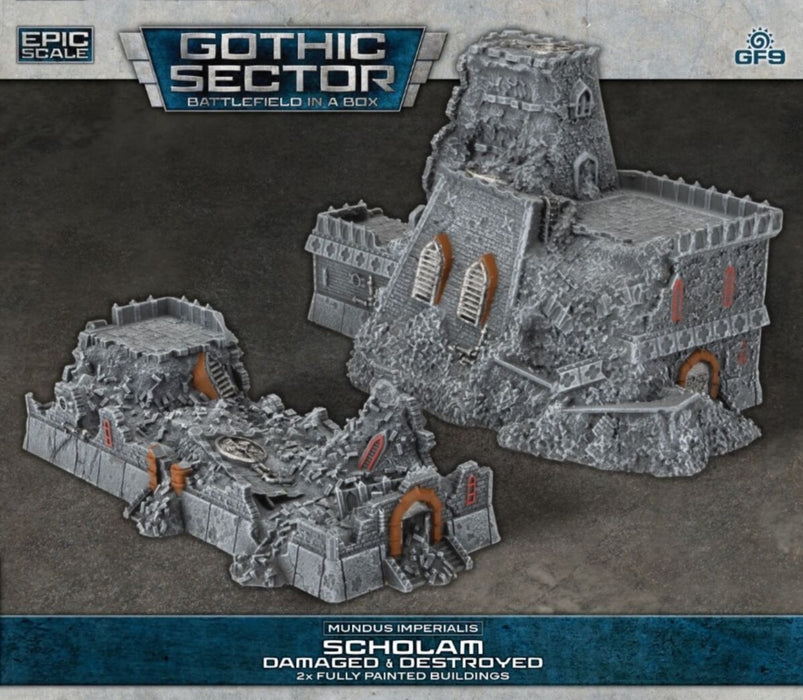 Battlefield in a Box Gothic Sector Mundus Imperialis Scholam (Damaged & Destroyed)