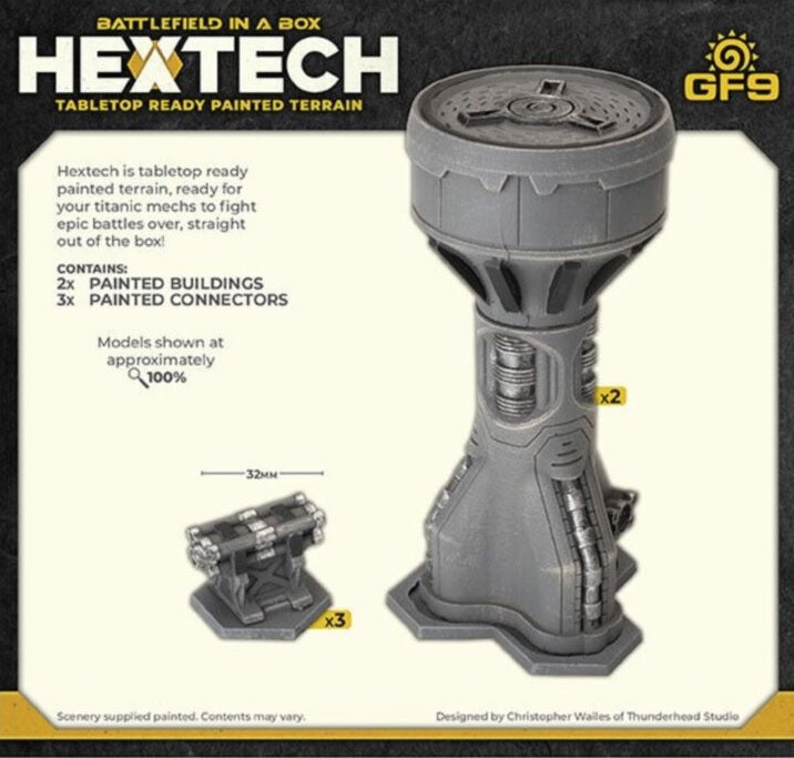 Hextech Terrain: Industrial Fluidworks Pressure Tower
