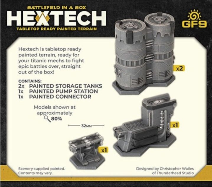 Hextech Terrain: Industrial Fluidworks Small Storage Tanks