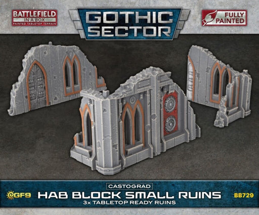 Battlefield in a Box Gothic Sector Castograd Hab Block Small Ruins