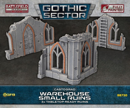 Battlefield in a Box Gothic Sector Castograd Warehouse Small Ruins
