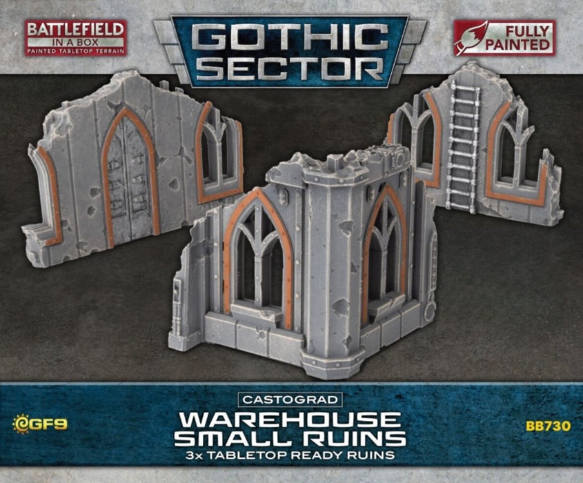 Battlefield in a Box Gothic Sector Castograd Warehouse Small Ruins