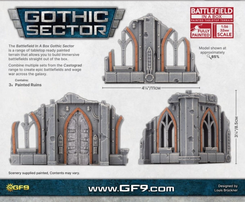 Battlefield in a Box Gothic Sector Castograd Warehouse Small Ruins