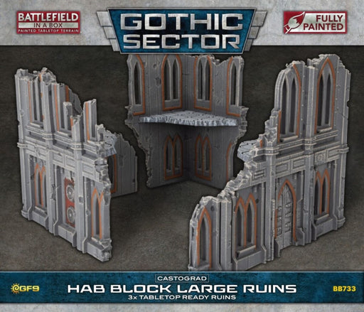 Battlefield in a Box Gothic Sector Castograd Hab Block Big Ruins