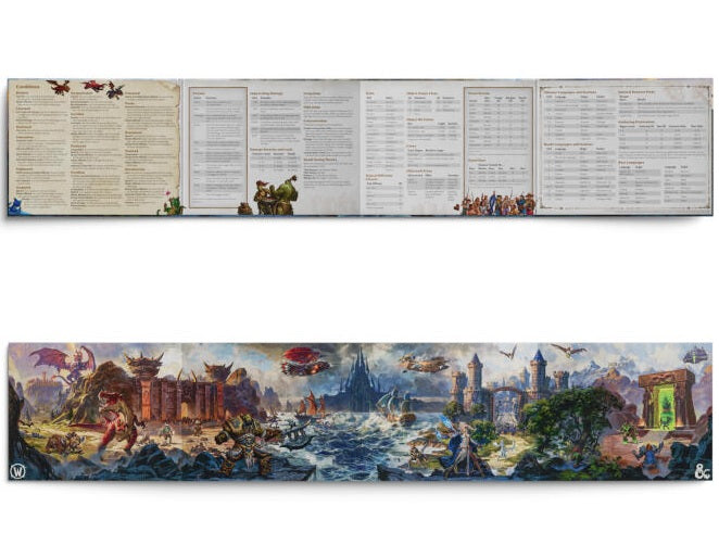 D&D Dungeons & Dragons World of Warcraft Dungeons Masters Screen