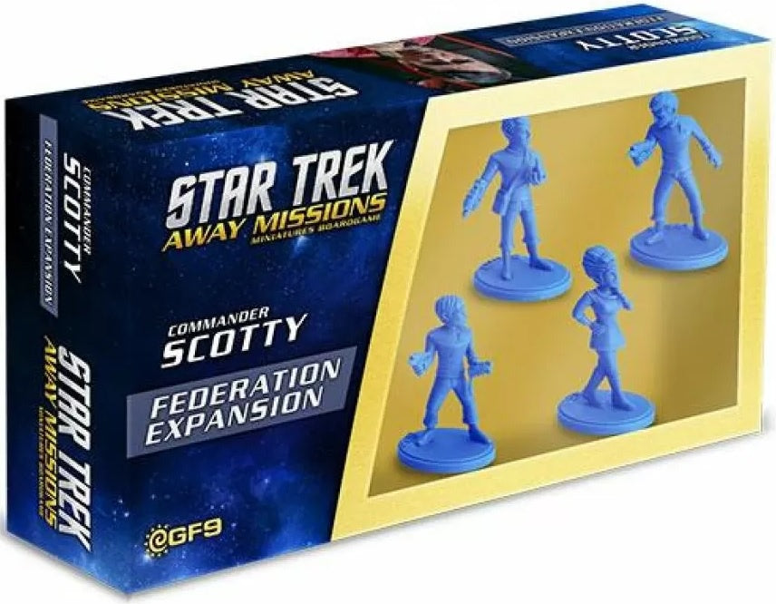 Figurine Star Trek - Extension De La Fédération : Commander Scotty SW - Inclut Scotty, Uhura, Sulu, Leslie - Pour Collection, Jeu