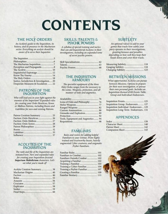 Warhammer 40k RPG Imperium Maledictum Inquisition Players Guide
