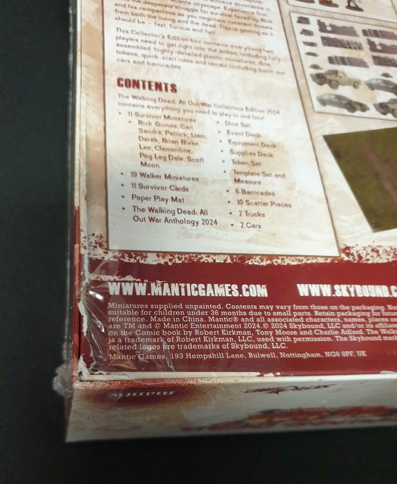 The Walking Dead All Out War Collector's Edition 2024 - damaged box
