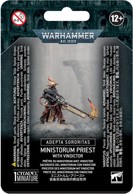 Warhammer 40K Adepta Sororitas Ministorum Priest with Vindictor Pre Order