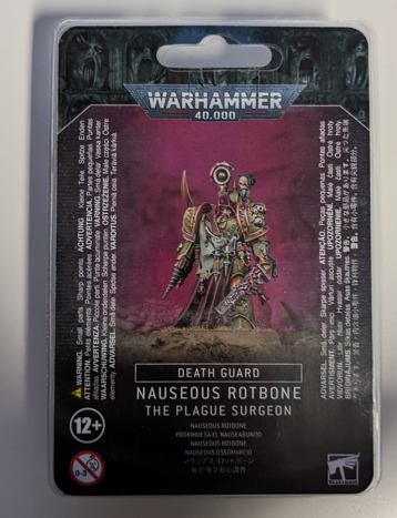 Warhammer 40K Chaos Marines: Death Guard Nauseous Rotbone, the Plague Surgeon 43-29